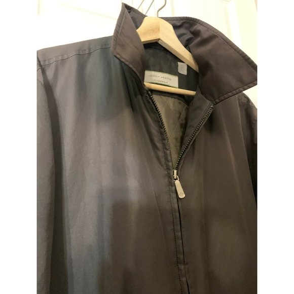 Joseph Abboud Outerwear Men’s Sz M Black Full-Zip Jacket Windbreaker - Picture 5 of 7